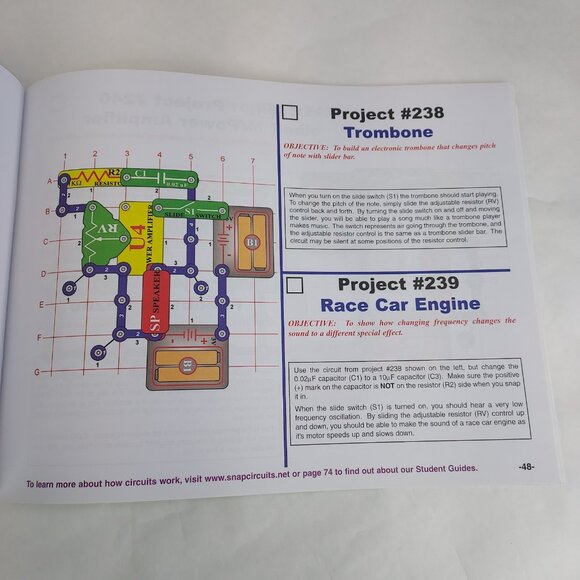 Snap Circuits Classic SC-300 Electronic Experiment Kit 300 Electric Projects Box - Picture 11 of 11